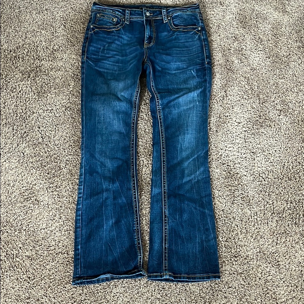 Grace Flare & Wide Leg Jeans in Classic Blue